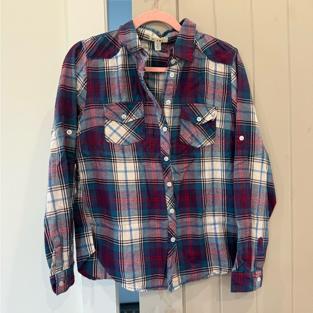 Plaid Button Up Shirt from Francesca’s
